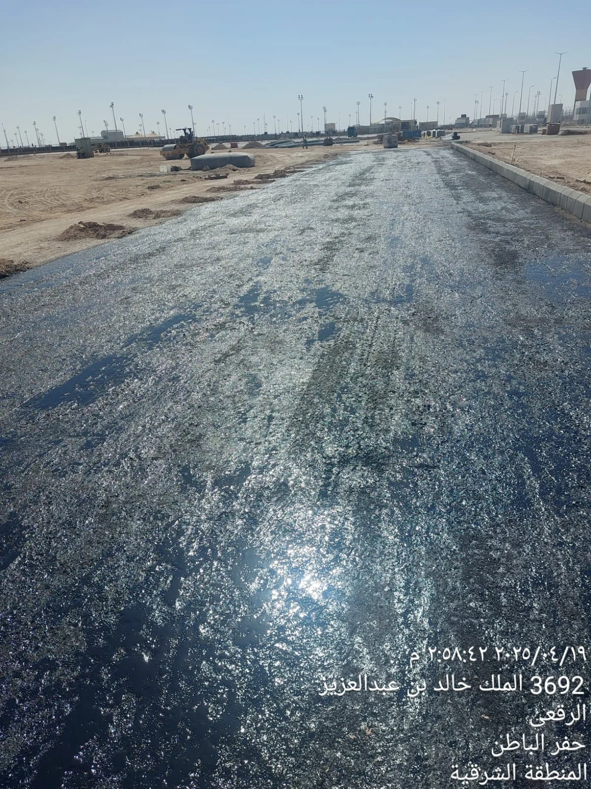 توريد وتنفيذ اعمال الاسفلت لشركة عبر الوطن للمقاولات — 2